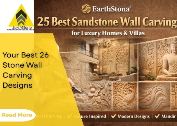 sandstone wall carving design for luxury villa